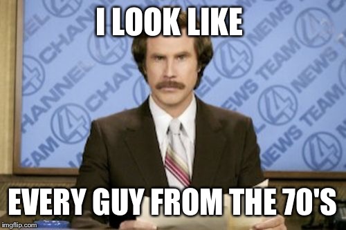 Ron Burgundy Meme | I LOOK LIKE; EVERY GUY FROM THE 70'S | image tagged in memes,ron burgundy | made w/ Imgflip meme maker