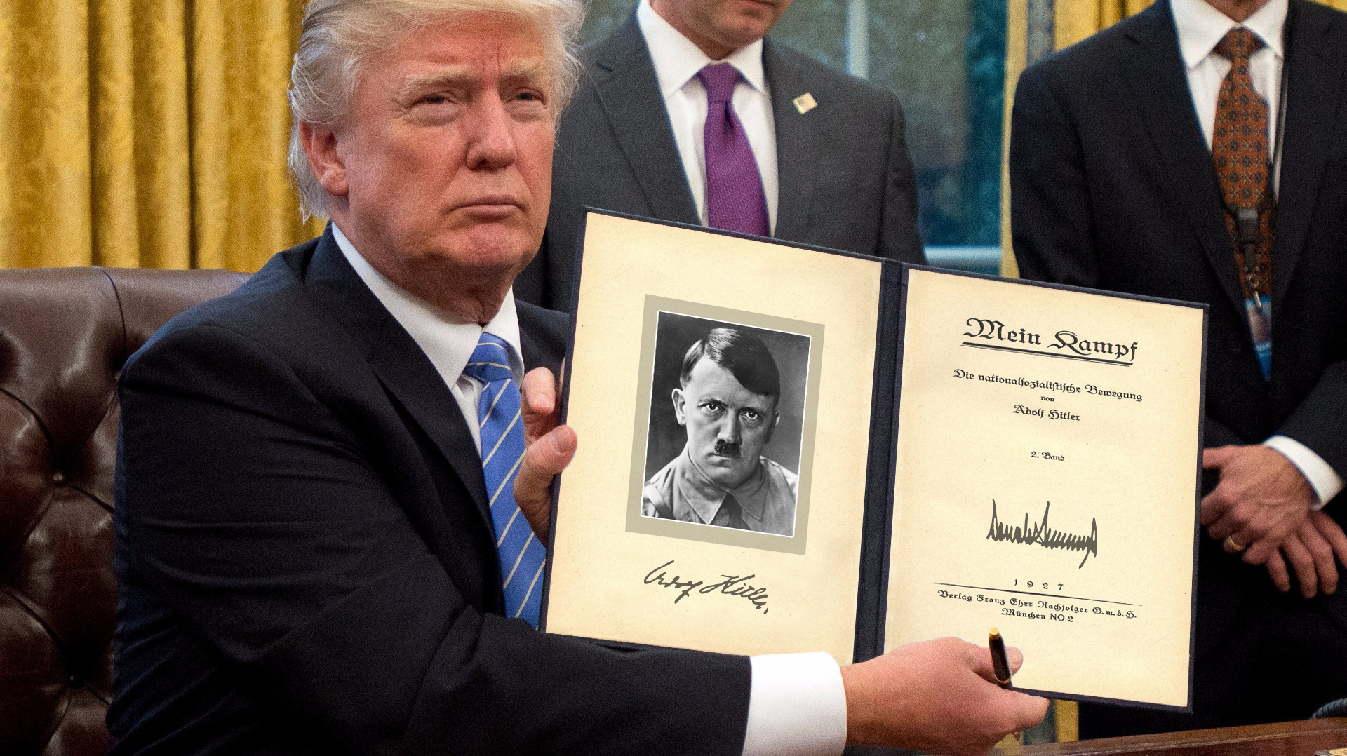 High Quality Trumpler Autographs Mein Kampf Blank Meme Template