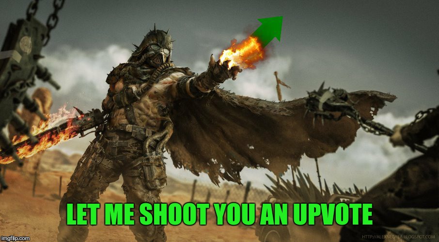 LET ME SHOOT YOU AN UPVOTE | made w/ Imgflip meme maker