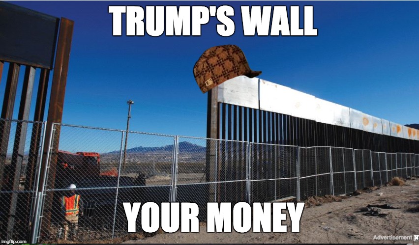 TRUMP'S WALL; YOUR MONEY | image tagged in memes | made w/ Imgflip meme maker