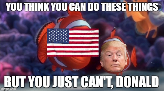 *wrong* | YOU THINK YOU CAN DO THESE THINGS; BUT YOU JUST CAN'T, DONALD | image tagged in trump,donald trump,deport | made w/ Imgflip meme maker