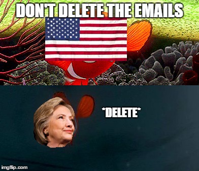 The Emails | DON'T DELETE THE EMAILS; *DELETE* | image tagged in hillary clinton,hillary emails | made w/ Imgflip meme maker