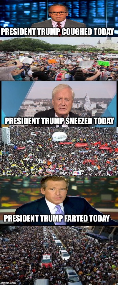 Everything trump does gets a protest lol | PRESIDENT TRUMP COUGHED TODAY; PRESIDENT TRUMP SNEEZED TODAY; PRESIDENT TRUMP FARTED TODAY | image tagged in breaking news,political | made w/ Imgflip meme maker