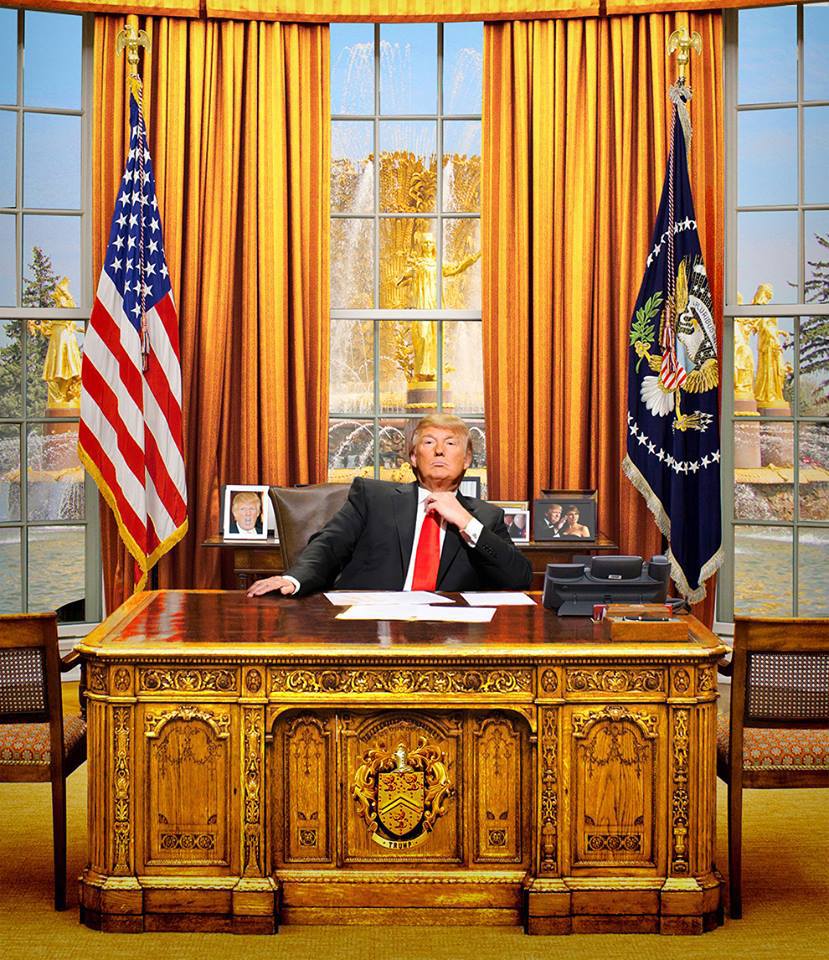 Trump Oval Office Blank Meme Template
