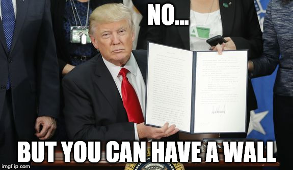 NO... BUT YOU CAN HAVE A WALL | made w/ Imgflip meme maker