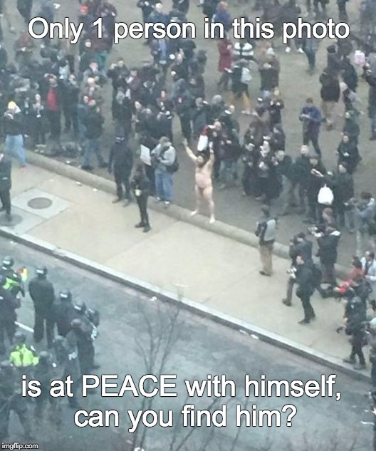 1 Person is at Peace | Only 1 person in this photo; is at PEACE with himself, can you find him? | image tagged in 1 person is at peace | made w/ Imgflip meme maker