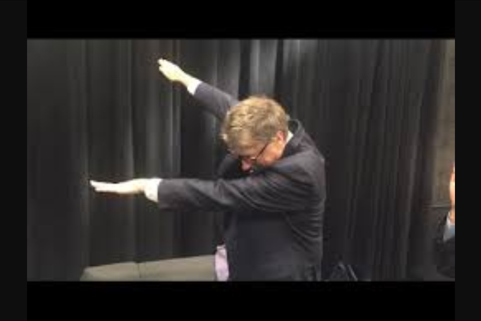 Bill Gates Dab Blank Meme Template