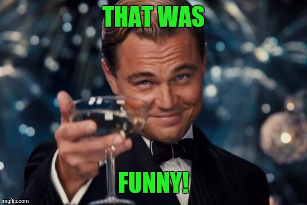 Leonardo Dicaprio Cheers Meme | THAT WAS FUNNY! | image tagged in memes,leonardo dicaprio cheers | made w/ Imgflip meme maker