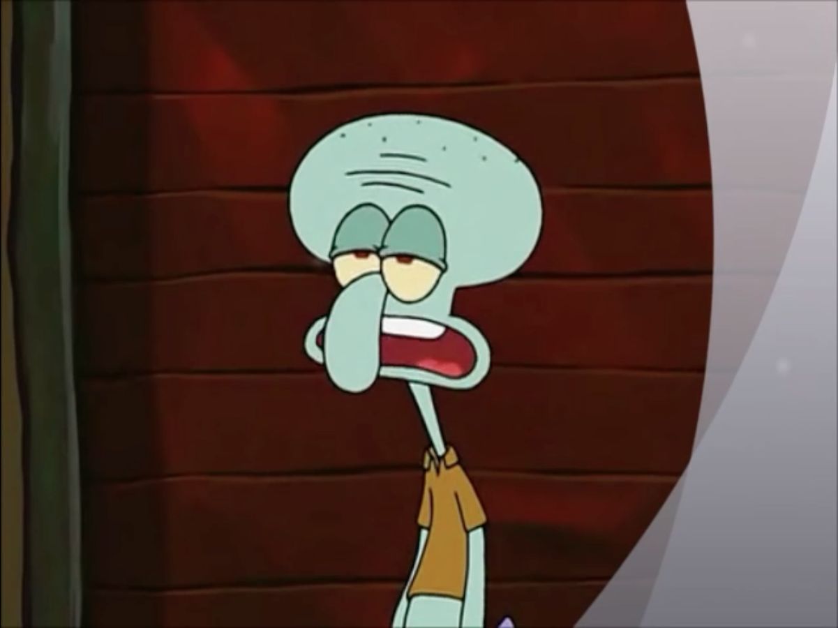 Squid ward Blank Meme Template