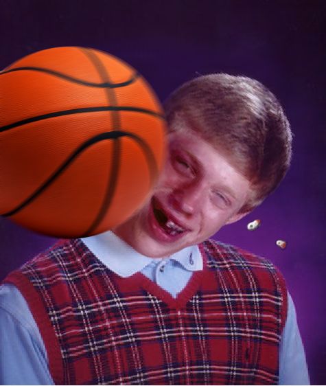 High Quality Bad Luck Basketball Blank Meme Template