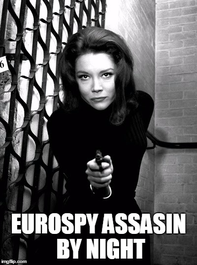 Eurospy | EUROSPY ASSASIN BY NIGHT | image tagged in spy | made w/ Imgflip meme maker