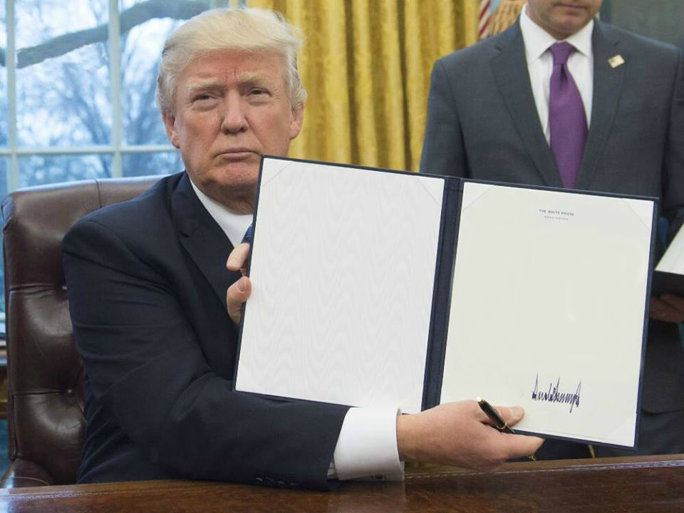 High Quality Trump Ban Blank Meme Template