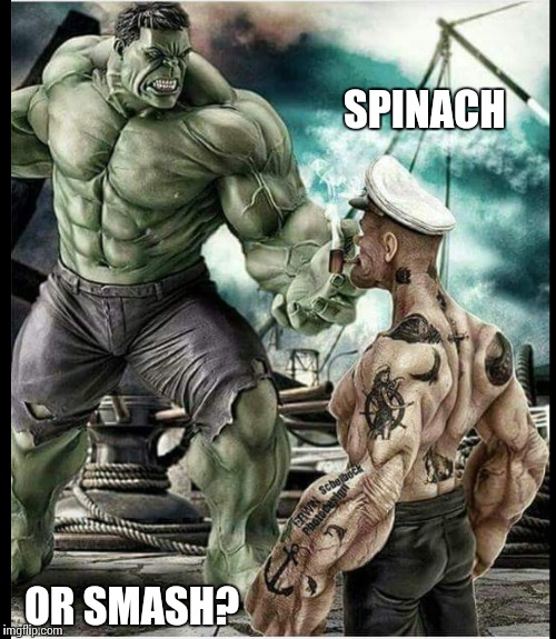 Would be a great fight though.. | SPINACH; OR SMASH? | image tagged in memes | made w/ Imgflip meme maker