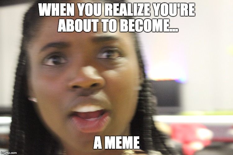 WHEN YOU REALIZE YOU'RE ABOUT TO BECOME... A MEME | made w/ Imgflip meme maker