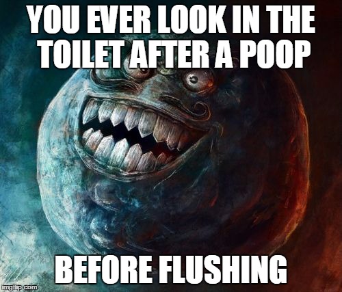 I Lied 2 | YOU EVER LOOK IN THE TOILET AFTER A POOP; BEFORE FLUSHING | image tagged in memes,i lied 2 | made w/ Imgflip meme maker