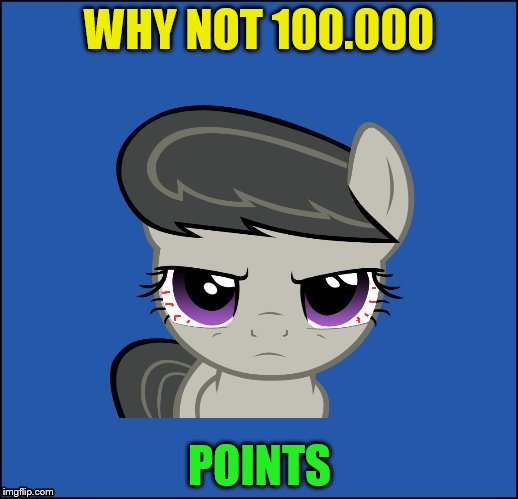 WHY NOT 100.000 POINTS | made w/ Imgflip meme maker