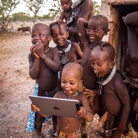 iPad africans Blank Meme Template