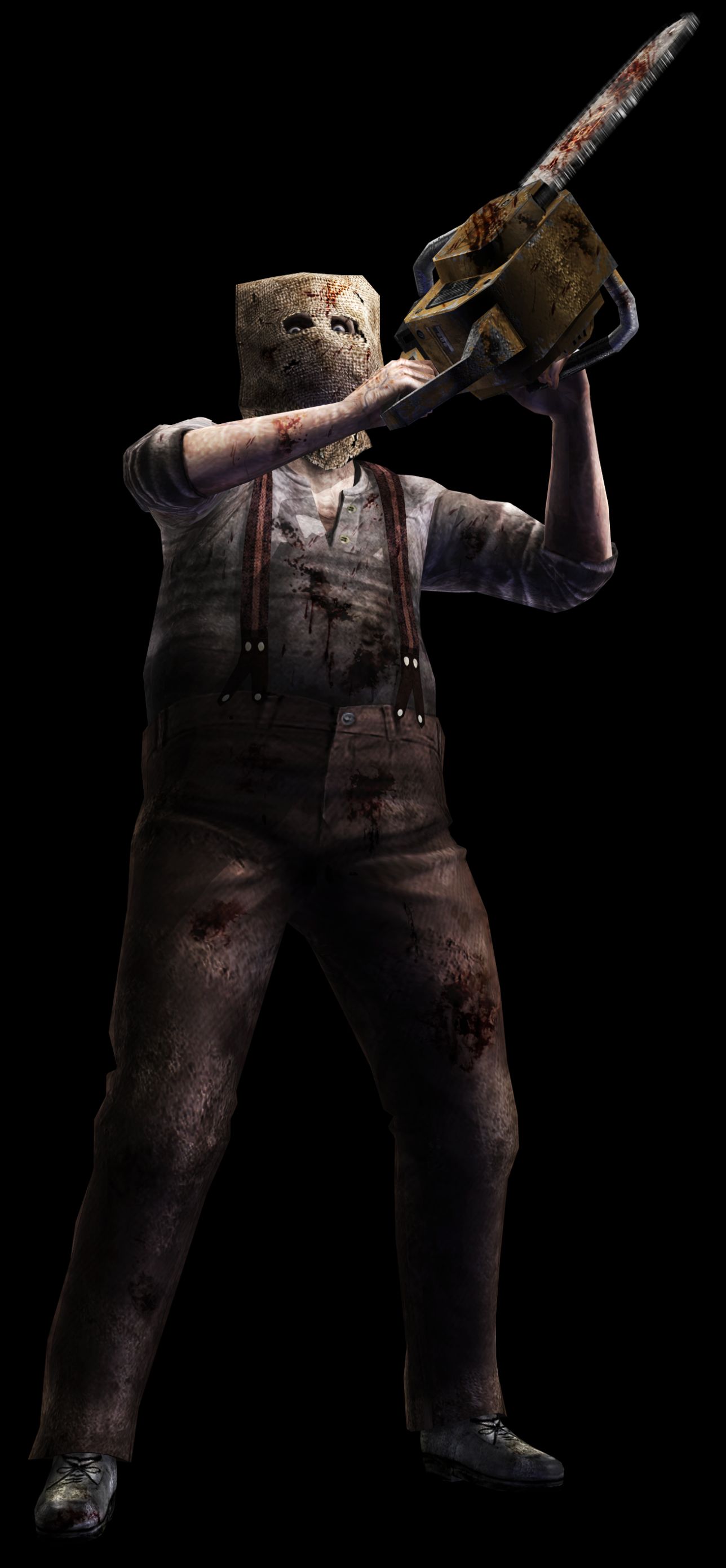High Quality resident evil chainsaw enemy Blank Meme Template