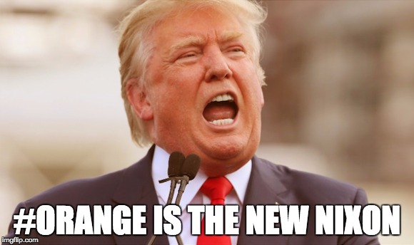 #ORANGE IS THE NEW NIXON | image tagged in trump | made w/ Imgflip meme maker