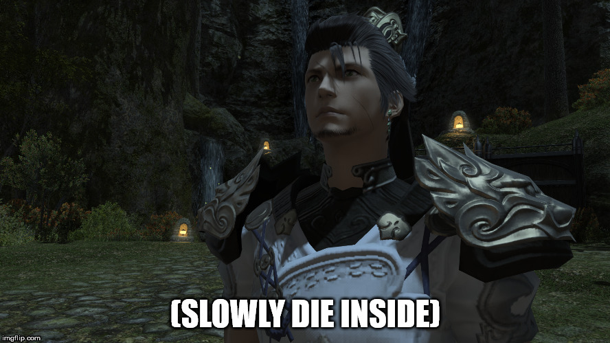 image tagged in ff14 dying | made w/ Imgflip meme maker