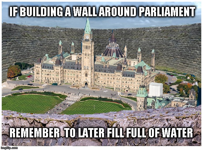 Parliament Building  | IF BUILDING A WALL AROUND PARLIAMENT; REMEMBER  TO LATER FILL FULL OF WATER | image tagged in parliament,political humor,funny memes | made w/ Imgflip meme maker