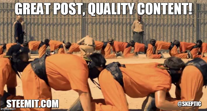 GREAT POST, QUALITY CONTENT! STEEMIT.COM; @SKEPTIC | made w/ Imgflip meme maker
