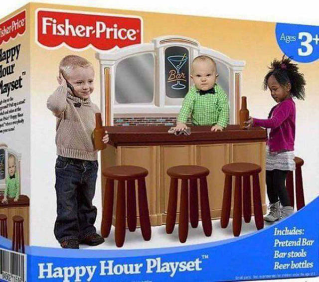 High Quality Happy Hour Playset Blank Meme Template