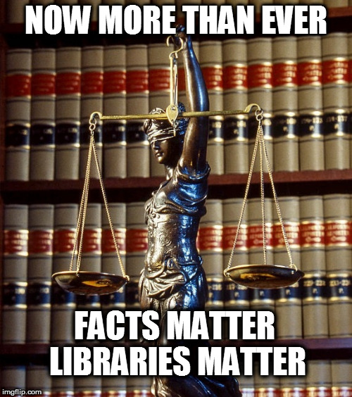 law library books justice tyranny | NOW MORE THAN EVER; FACTS MATTER LIBRARIES MATTER | image tagged in law library books justice tyranny | made w/ Imgflip meme maker