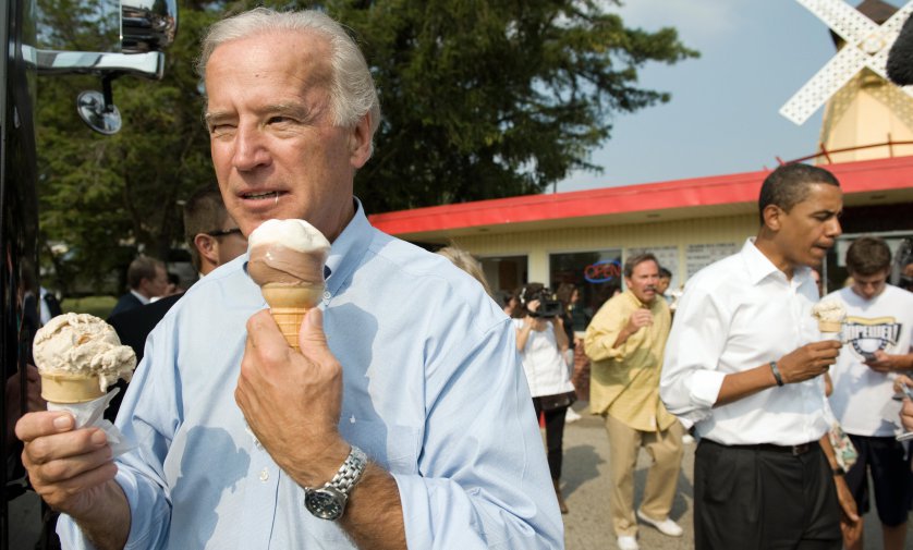 Joe Biden Ice Cream Day Blank Meme Template