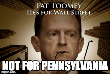 Pat Toomey is not for Pennsylvania | NOT FOR PENNSYLVANIA | image tagged in not my senator,pat toomey,not for pennsylvania | made w/ Imgflip meme maker