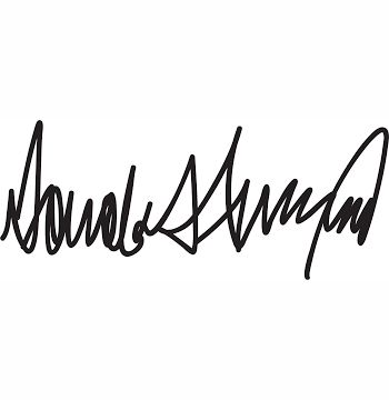 Trump Signature Blank Meme Template