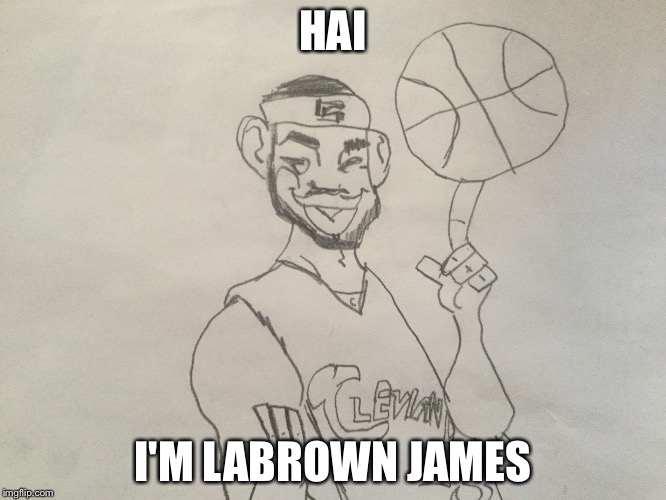 HAI; I'M LABROWN JAMES | image tagged in labrown james | made w/ Imgflip meme maker