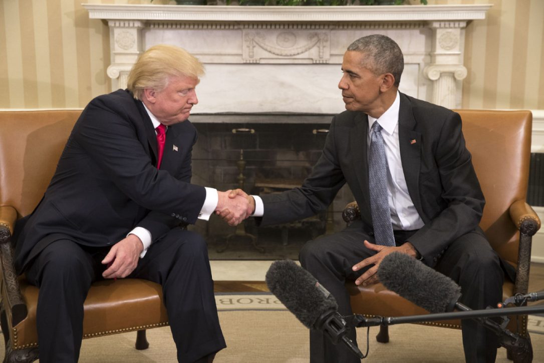 Trump handshake  Blank Meme Template