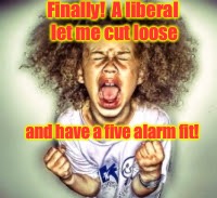 Finally!  A liberal let me cut loose and have a five alarm fit! | made w/ Imgflip meme maker