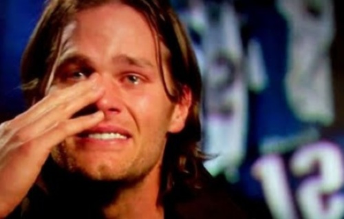 High Quality Tom Brady crying Blank Meme Template