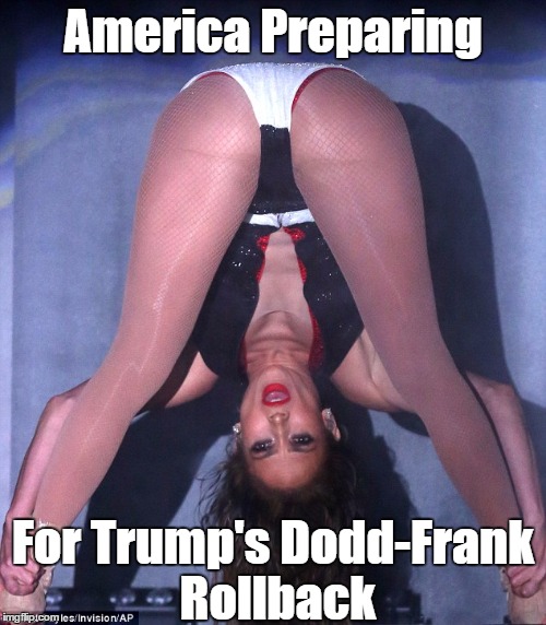 America Preparing For Trump's Dodd-Frank Rollback | America Preparing For Trump's Dodd-Frank Rollback | image tagged in dodd-frank rollback,pass the k-y,bend over and clasp your ankles | made w/ Imgflip meme maker