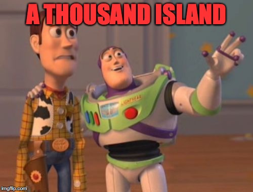 X, X Everywhere | A THOUSAND ISLAND | image tagged in memes,x x everywhere | made w/ Imgflip meme maker