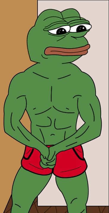 Sad muscle frog Blank Meme Template