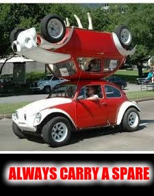 I have no idea why the cow. You shouldn't drink and drive: not even milk | ALWAYS CARRY A SPARE | image tagged in strange cars,double vw,cow car | made w/ Imgflip meme maker