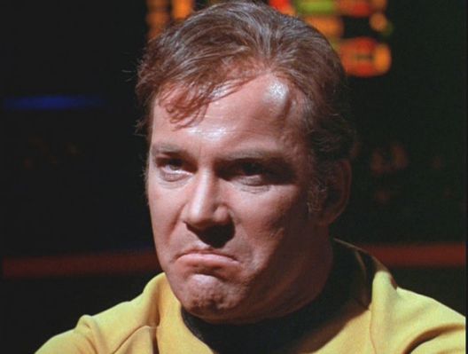 High Quality Kirk is being a poo poo head Blank Meme Template