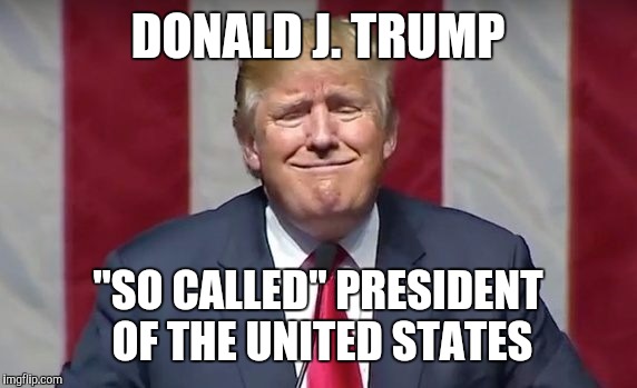So-called President  | DONALD J. TRUMP; "SO CALLED" PRESIDENT OF THE UNITED STATES | image tagged in donald trump,so called,goofy | made w/ Imgflip meme maker