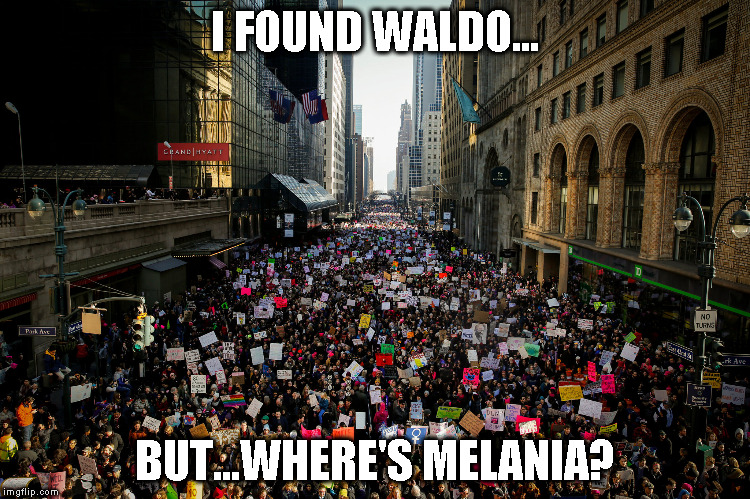 Where's Melania | I FOUND WALDO... BUT...WHERE'S MELANIA? | image tagged in melania trump meme | made w/ Imgflip meme maker