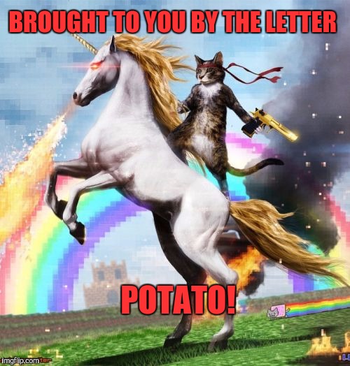 Welcome To The Internets | BROUGHT TO YOU BY THE LETTER; POTATO! | image tagged in memes,welcome to the internets | made w/ Imgflip meme maker