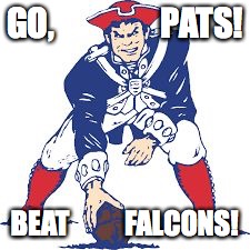 Pats logo | GO,                PATS! BEAT          FALCONS! | image tagged in pats logo | made w/ Imgflip meme maker