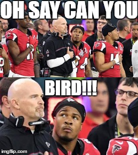 Naild It | OH SAY CAN YOU; BIRD!!! | image tagged in superbowl | made w/ Imgflip meme maker