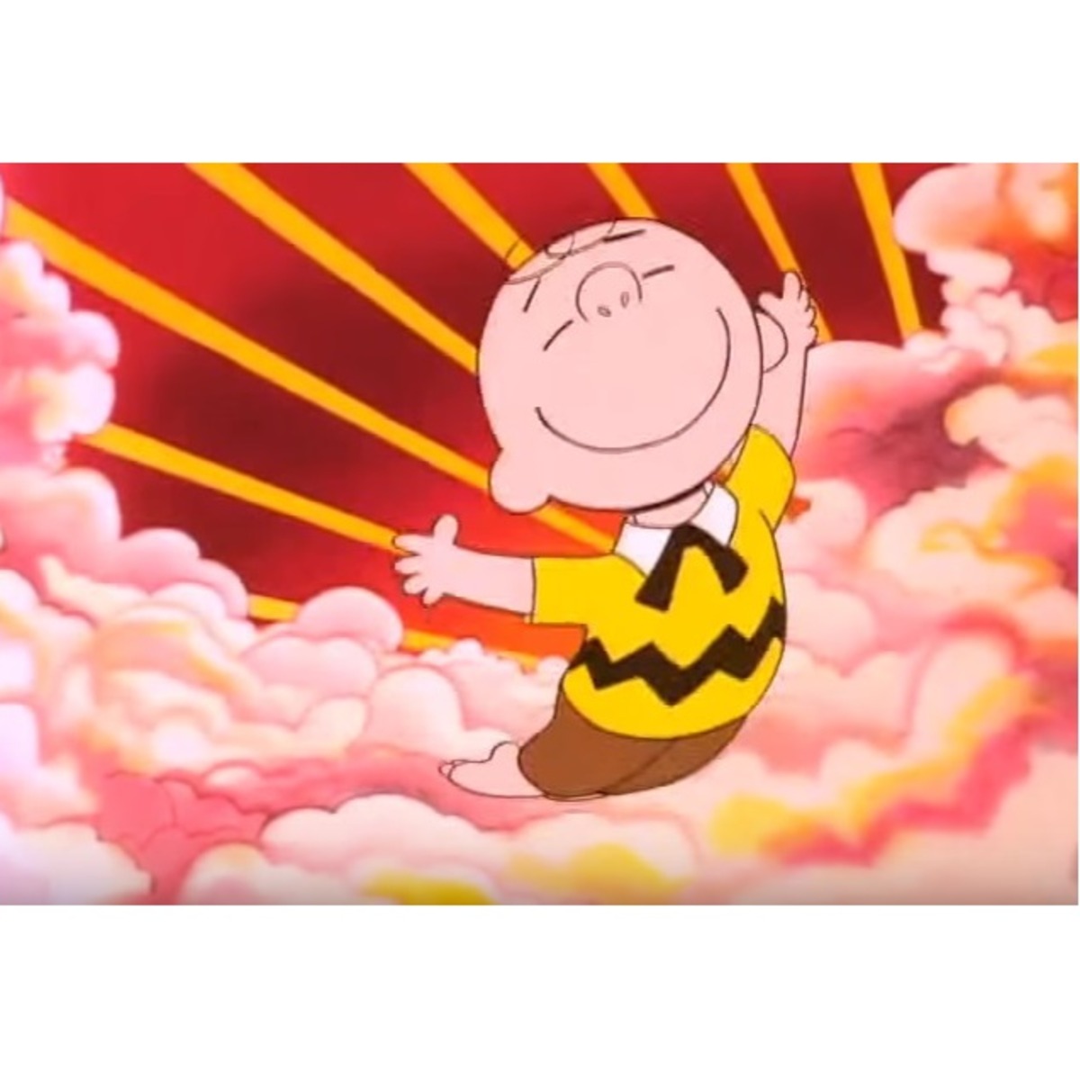 High Quality Charlie Brown flying Blank Meme Template