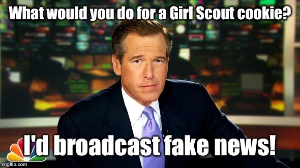 Post what YOU would do for a Girl Scout cookie | What would you do for a Girl Scout cookie? I'd broadcast fake news! | image tagged in jennings peter,memes,girl scout cookie,what you would do,funny | made w/ Imgflip meme maker