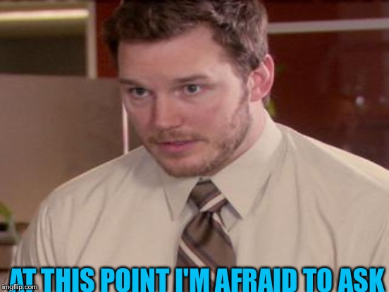 AT THIS POINT I'M AFRAID TO ASK | made w/ Imgflip meme maker
