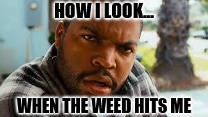 Weed | HOW I LOOK... WHEN THE WEED HITS ME | image tagged in weed | made w/ Imgflip meme maker