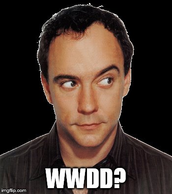 WHAT WOULD DAVE DO? | WWDD? | image tagged in dave matthews,dmb,dave matthews band,wwdd,what would dave do | made w/ Imgflip meme maker